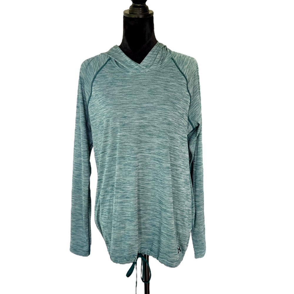 Under Armour Women’s Heatgear Green Lightweight Pullover Hoodie Size Large